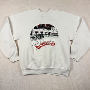 Vintage 1980s Cheers TV Show Sweatshirt Unisex White Discus Athletic Size L